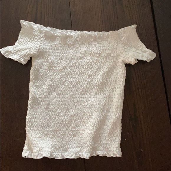 White off the shoulder crop top - Picture 1 of 1